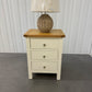 Cotswold Company Oak Top & Classic Cream Painted 3 Drawer Bedside Table