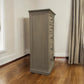 Oak Furnitureland Weathered Oak 5 Drawer Tallboy Burleigh Range RRP £569