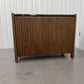 Solid Dark Oak & Luxury Black Marble Top Sideboard RRP £549