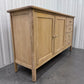 Solid White Waxed Oak Large Sideboard With 2 Door Cupboard & 4 Drawers RRP £750