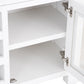 Oak Top & White Painted Drinks Bureau with Wine Rack