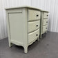 Solid Oak French Grey Painted Bedside Tables RRP £399 Each