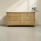 Whitewashed Finish Solid Oak & Oak Veneer 8 Drawer Wide Chest, Inglesham Range, RRP £850