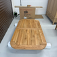 Natural Solid Oak Extending Dining Table, 6 to 12 Seater Hercules Range From Oak Furnitureland RRP £1099