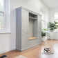 Solid Wood Frames Bootility Unit, Chester Dove Grey Range RRP £1600