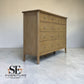 Solid Oak Top, Frames with Oak Veneer & White Wax Finish, 10 Drawer Chest Berkeley Nordic Oak Range RRP £999