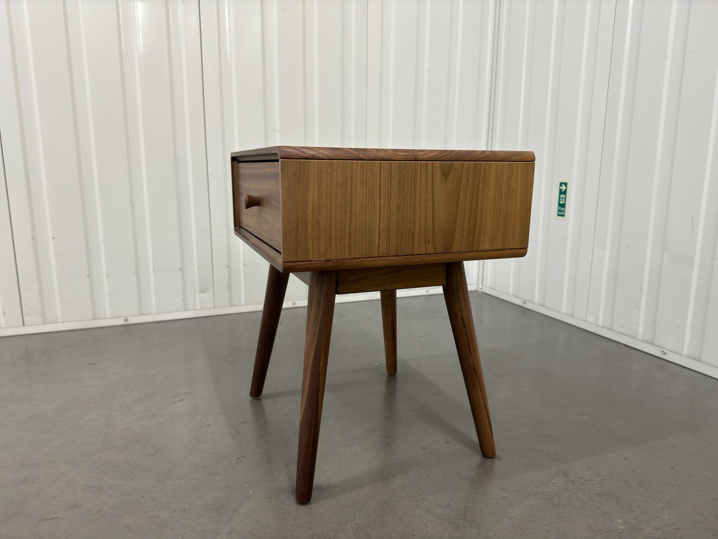 La Redoute Walnut Bedside Table with Drawer