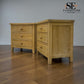 Set of 2 Whitewashed Oak Jumbo Bedside Tables from the Inglesham Range, RRP £700
