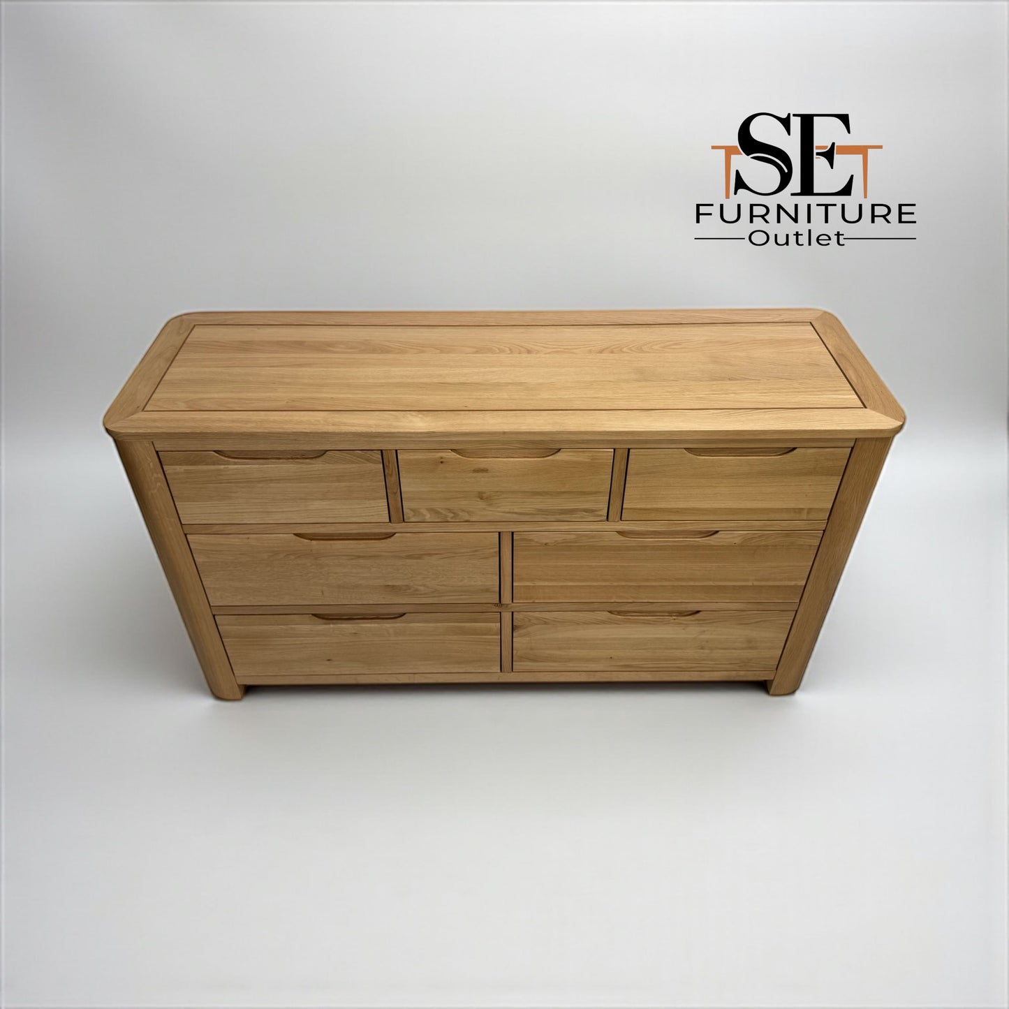 Solid Oak 7 Drawer Chest of Drawers, Romsey Range, From Oak Furnitureland RRP £679