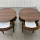 Bentleys Solid Walnut Lamp Tables With Drawer