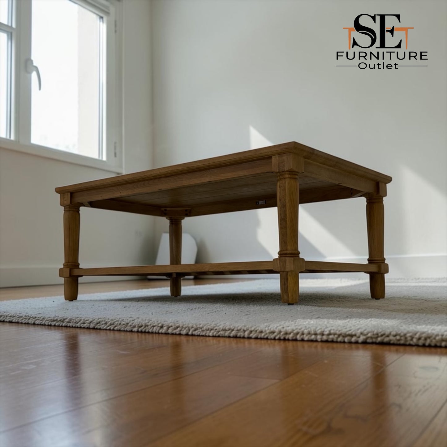 Solid Oak Coffee Table from the Elkstone Mellow Oak Range RRP £450