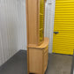 Nathan Furniture Shades Oak Curved 2 Door Display Unit With Light. RRP £2300