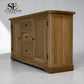 Natural Solid Oak Large Sideboard Brennan Range by Oak Furnitureland, RRP £799