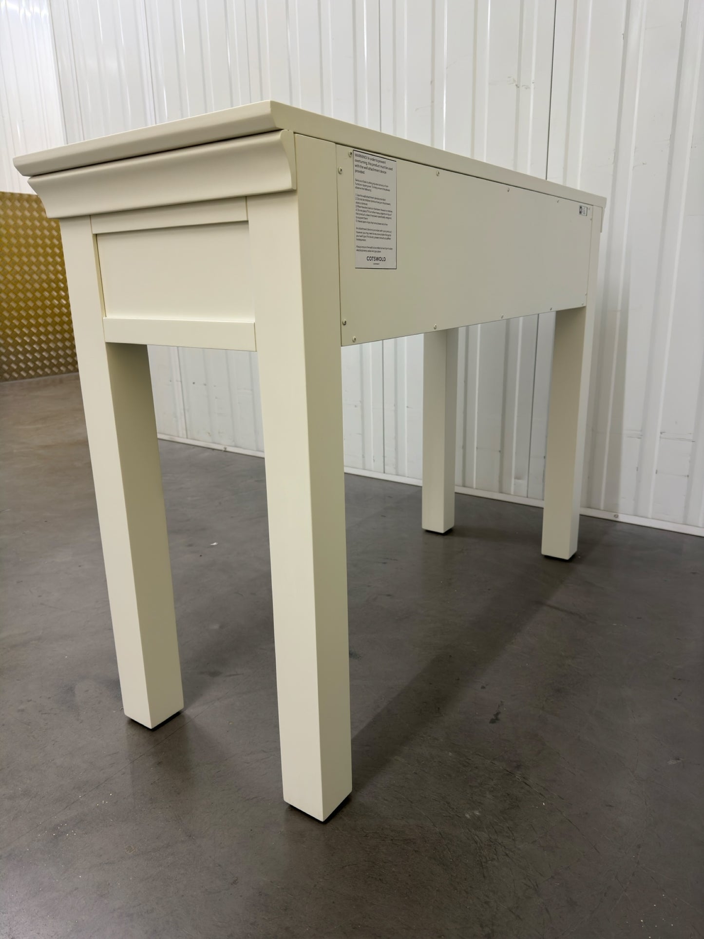 Cotswold Company Solid Wood Frame & Warm White Painted Console Table RRP £399