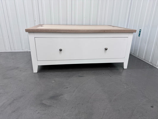 Cotswold Company Solid Wood Pure White Play Away Coffee Table RRP £599