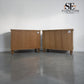 Set of 2 Solid Oak & Quality Oak Veneer Wide Bedside Tables from the Elkstone Mellow Oak Range RRP £670