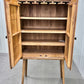 Oak Furnitureland Brushed & Glazed Oak Drinks Cabinet Parquet Range RRP £649