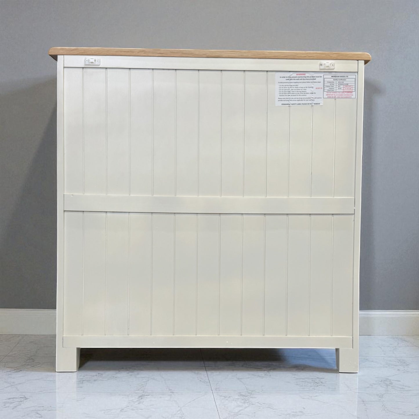 Natural Solid Oak & Painted 5 Drawer Chest, From Oak Furniture Superstore