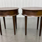 Bentleys Solid Walnut Lamp Tables With Drawer