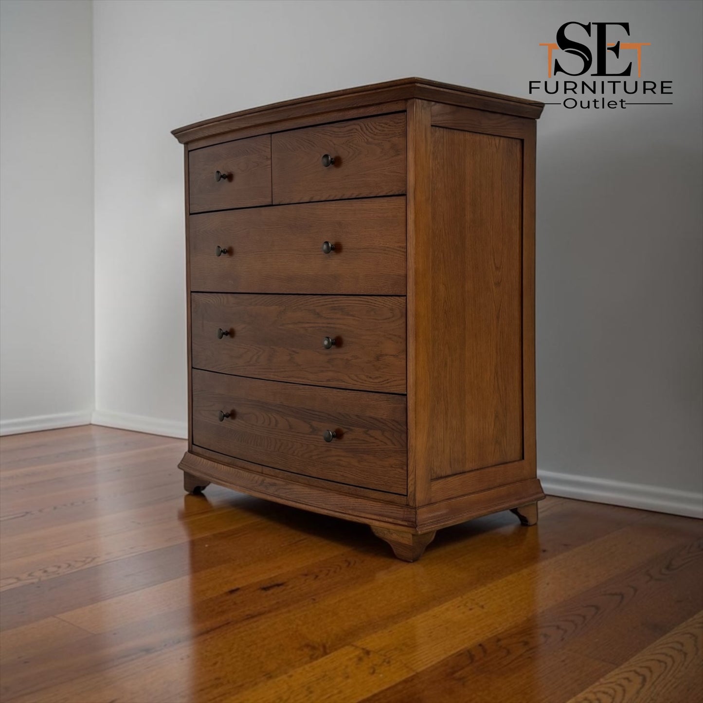 Dark Oak 5 Drawer Chest, Winchcombe Range RRP £899