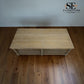 Grey-toned Limewashed Finish Solid Oak & High-Quality Oak Veneer Large Coffee Table, Camille Range, RRP £750