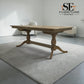 Solid Oak & Quality Oak Veneer 6-10 Seater Extending Dining Table with Limewashed Finish, Camille Range RRP £1500