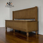 Solid Oak Top & Quality Oak Veneer Base Monks Bench with Storage, Elkstone Mellow Oak Range RRP £699