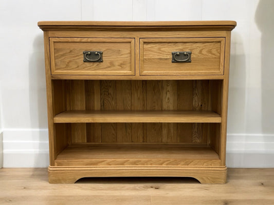 Solid Oak Small Bookcase, Traditionally Crafted with Solid Oak with no Veneer, MDF or Chipboard Used.