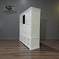 Solid Wood Frames & Warm White Painted Chantilly Grand Triple Wardrobe RRP £1899