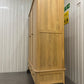 Oak Furnitureland Light Natural Solid Oak Triple Wardrobe Newton Range RRP £1549