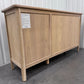 Solid White Waxed Oak Large Sideboard With 2 Door Cupboard & 4 Drawers RRP £750