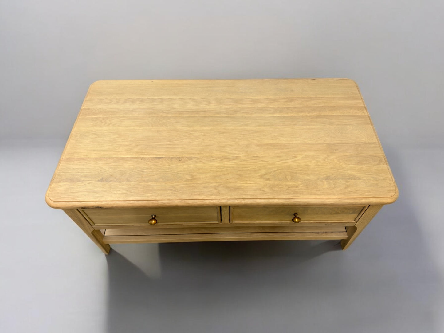 Oak Furnitureland Solid Oak Coffee Table Newton Range RRP £399