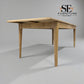 Light Natural Solid Oak Extending Dining Table, 6 to 8 Seater Newton Range From Oak Furnitureland RRP £869