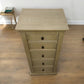 Oak Furnitureland Weathered Oak 5 Drawer Tallboy Burleigh Range RRP £569