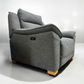 Oak Furnitureland 2 Seater Electric Recliner Sofa with Power Headrest & Electric Recliner Armchair Amigo Granite Fabric RRP £2548