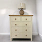 Cotswold Company Oak Top & Cream Painted 5 Drawer Chest