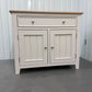 Oak & White Painted Small Sideboard RRP £479 (No Veneer, MDF Or Chipboard Used)