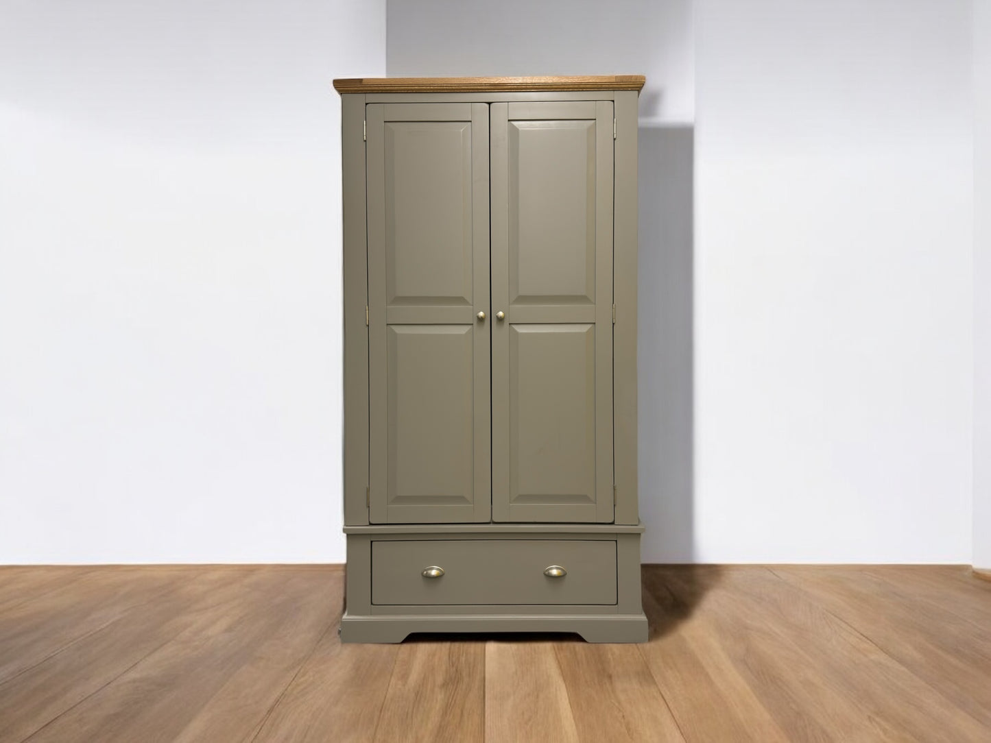 Oak Furnitureland Oak & Painted Double Wardrobe St Ives Range RRP £849