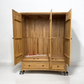 OAK FURNITURELAND SOLID OAK TRIPLE WARDROBE WILTSHIRE RANGE RRP £1449