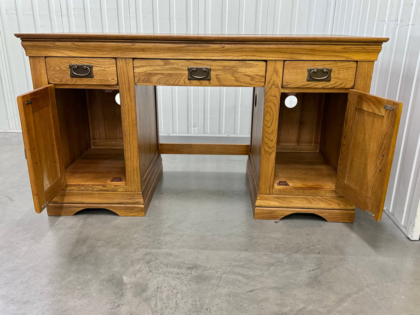 Oak Furnitureland Solid Oak Computer Desk French Farmhouse Range RRP £649