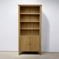 Oak Furnitureland Light Natural Solid Oak Tall Bookcase Newton Range RRP £649