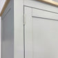Solid Oak Top & Solid Wood Frames Hideaway Home Office, Chester Dove Grey Range RRP £1799