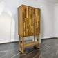 Solid Hardwood Display/Drinks Cabinet with Glass Panel Doors (No Veneer, MDF Or Chipboard Used)