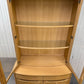 Nathan Furniture Shades Oak Curved 2 Door Display Unit With Light. RRP £2300