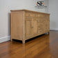 Solid Oak Frames with Oak Veneer Whitewashed Finish Grand Sideboard, Inglesham Range RRP £1200