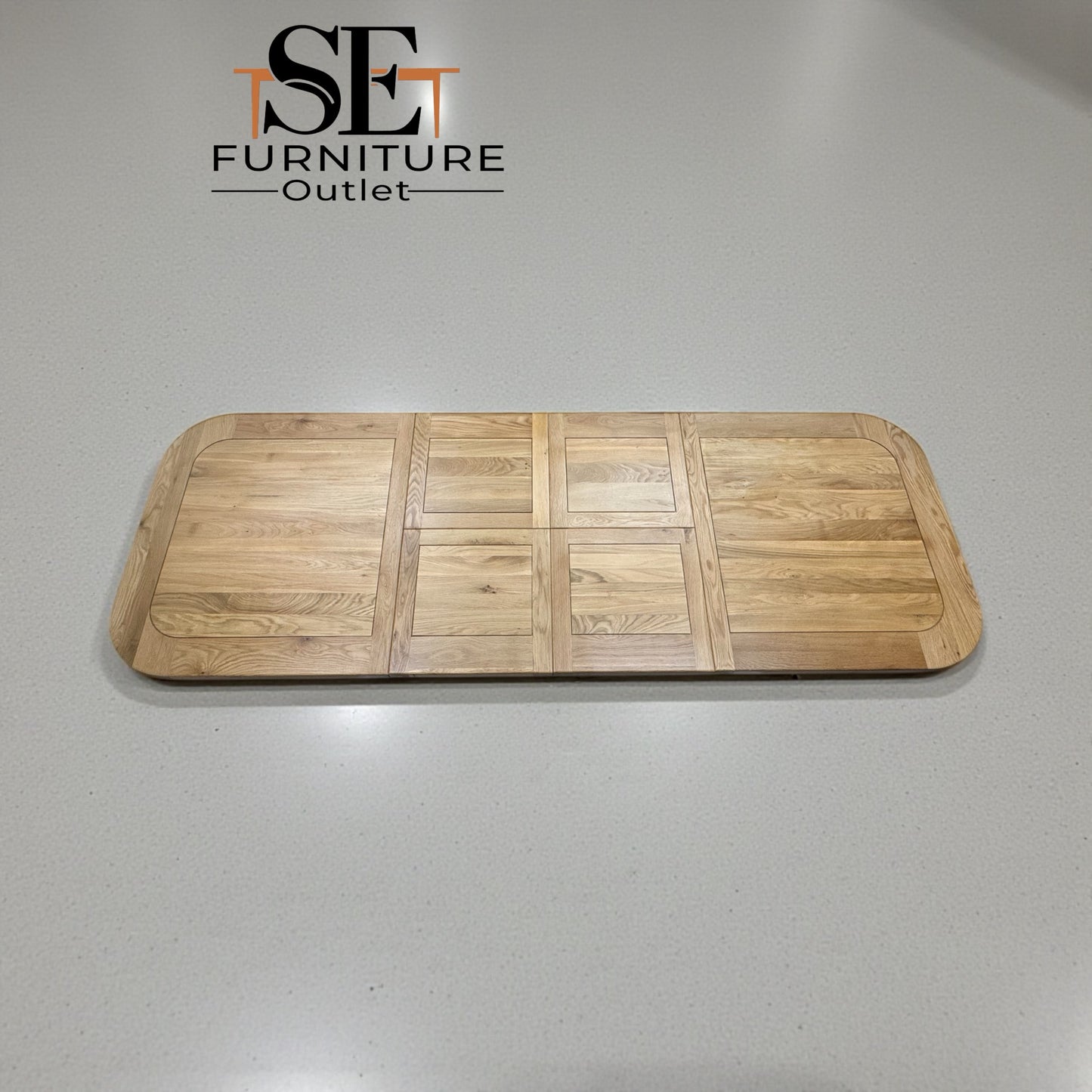 Natural Solid Oak Extending Dining Table, 10 to 12 Seater Hercules Range From Oak Furnitureland RRP £1099