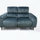 Oak Furnitureland Descent Blue Fabric 2 Seater Electric Recliner Sofa with Power Headrest Juliette Range RRP £1599