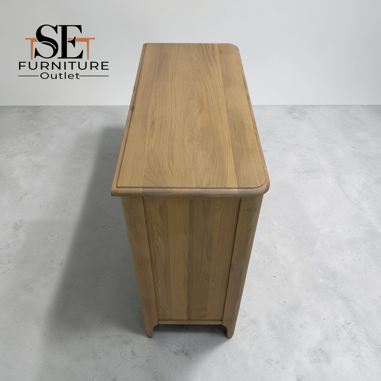 Light Natural Solid Oak 5 Drawer Chest, Newton Range From Oak Furnitureland RRP £639