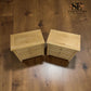 Set of 2 Whitewashed Oak Jumbo Bedside Tables from the Inglesham Range, RRP £700