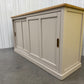 Oak Furnitureland Oak Top & Grey Painted Sideboard with Brass Coloured Hardware Henley Range RRP £649